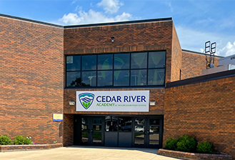 exterior of cedar river academy