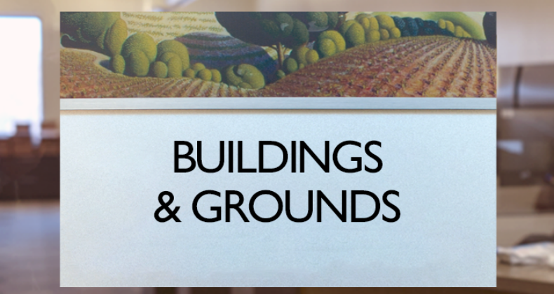 Building and Grounds sign