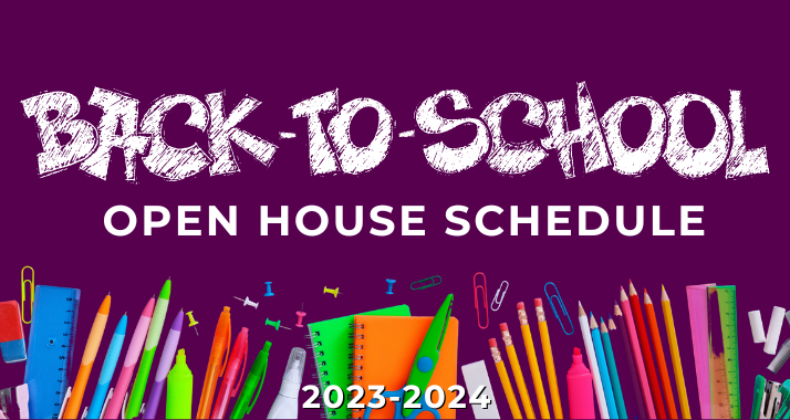 2023 20234 open house schedule
