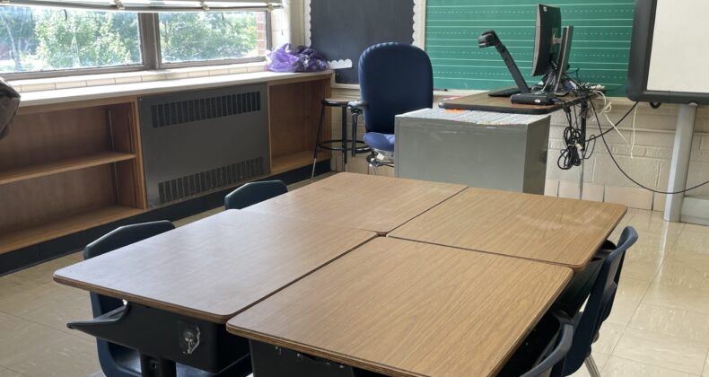 empty classroom