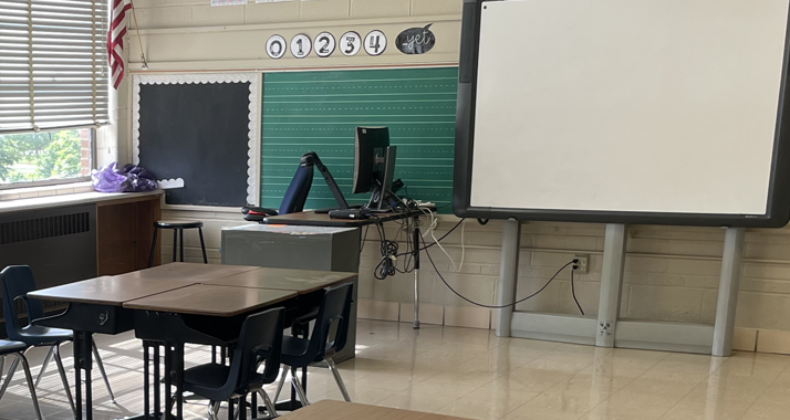 An empty classroom